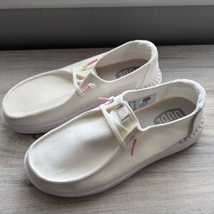 Hey Dude Spark White Casual Slip-Ons